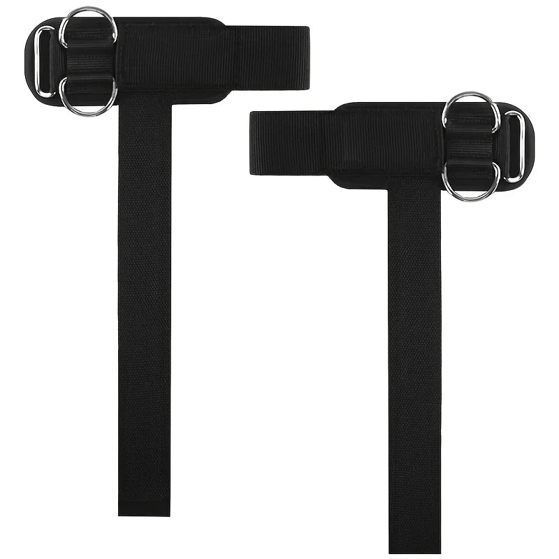 2-In-1Wrist Straps for Weightlifting, Weightlifting Straps with D Ring Deadlift Straps for Cable Machine Workout Gym Straps