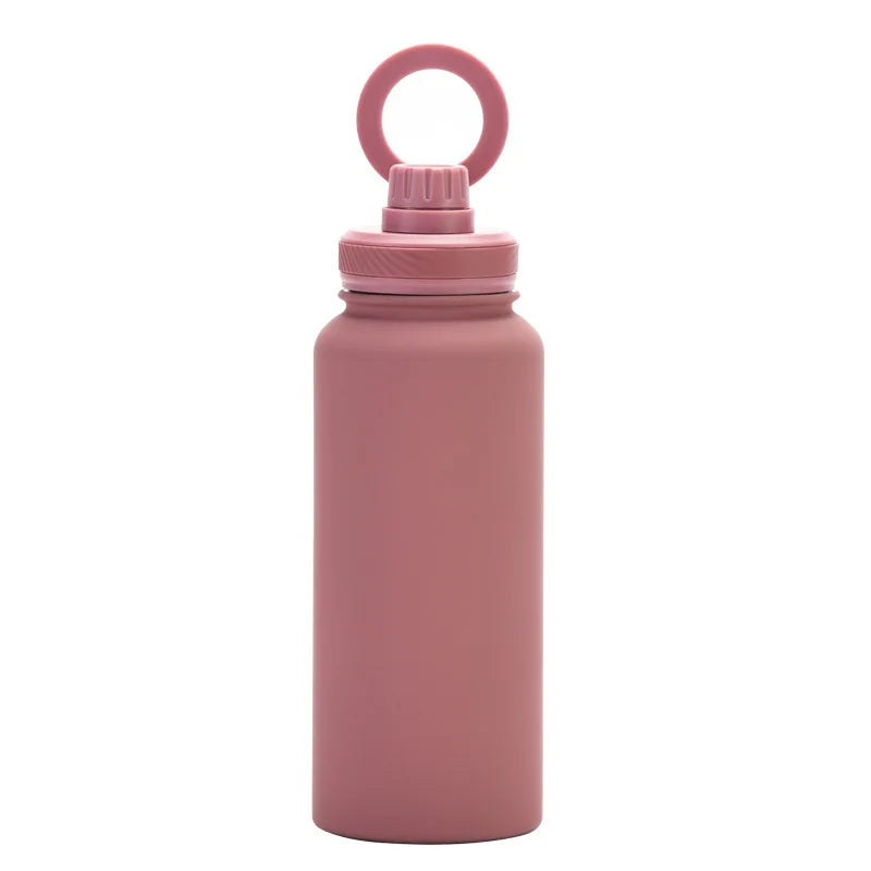 32Oz Double Wall Vacuum Flasks Insulated Stainless Steel Magnetic Magsafe Water Bottle with Phone Holder