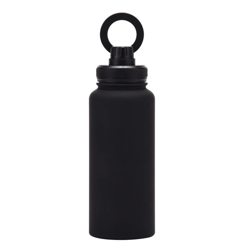32Oz Double Wall Vacuum Flasks Insulated Stainless Steel Magnetic Magsafe Water Bottle with Phone Holder