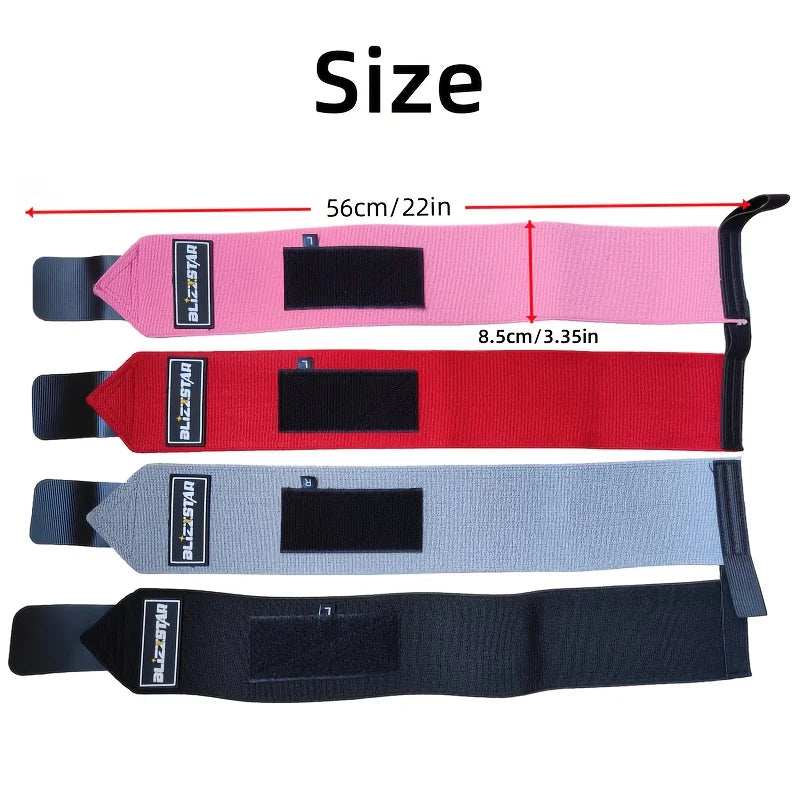 Gym Wrist Wraps for Weightlifting, Harden Wrist Support Straps, Fitness Wrist Brace Fit Deadlift, Bench Press, Strength Training