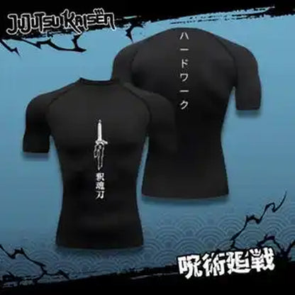 Toji Compression Shirt Sportswear Gymwear Gym Jujutsu Kaisen Compressions Anime Fushiguro Clothing Zenin Muscles