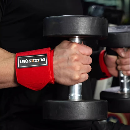 Gym Wrist Wraps for Weightlifting, Harden Wrist Support Straps, Fitness Wrist Brace Fit Deadlift, Bench Press, Strength Training