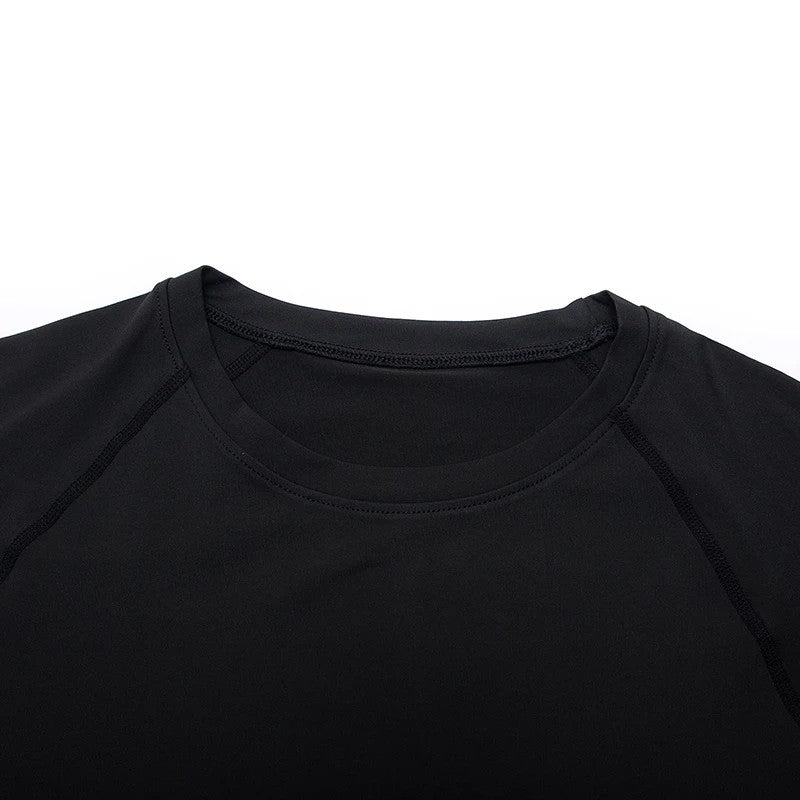 Men Bodybuilding Sports T-Shirt Long Sleeve Fitness Compression Running Tee Gift