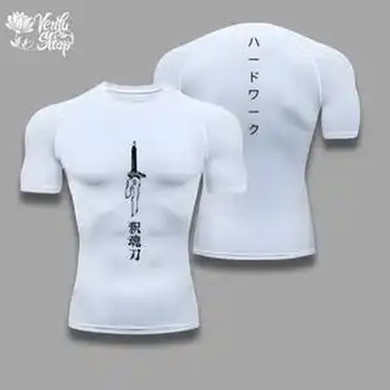 Toji Compression Shirt Sportswear Gymwear Gym Jujutsu Kaisen Compressions Anime Fushiguro Clothing Zenin Muscles