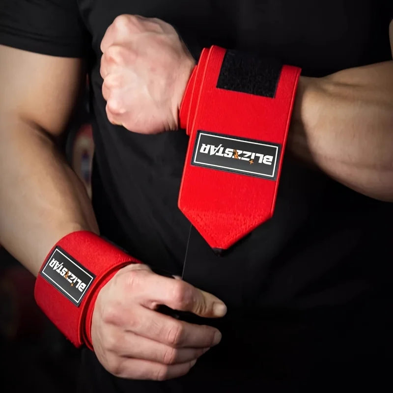Gym Wrist Wraps for Weightlifting, Harden Wrist Support Straps, Fitness Wrist Brace Fit Deadlift, Bench Press, Strength Training