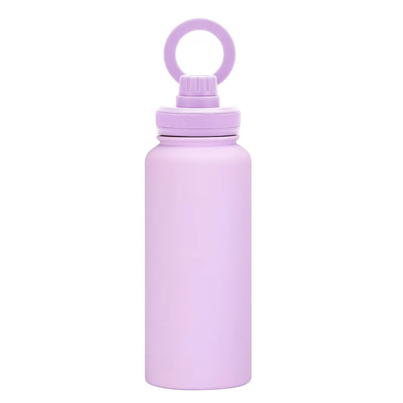 32Oz Double Wall Vacuum Flasks Insulated Stainless Steel Magnetic Magsafe Water Bottle with Phone Holder