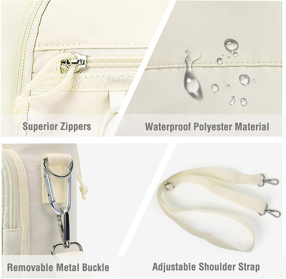 Gym Bag for Women, Travel Duffle Bag with Water Bottle Holder, Beige | Weekender Overnight Workout Carry on Small Tote Sport Gym Bag with Shoe Compartment&Wet Pocket for Fitness, Yoga, Weekend