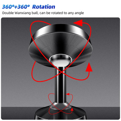 Double-Sided Magnetic Phone Holder for Samsung Xiaomi Huawei Dual Magnet Mount Stand Gym Kitchen Metal Surface