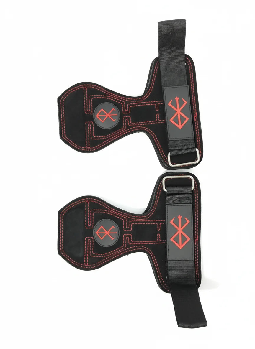 Leather Weight Lifting Gloves Wrist Straps for Weightlifting, Lifting Straps Cobra Grips Deadlift Straps Weight Lifting Straps,