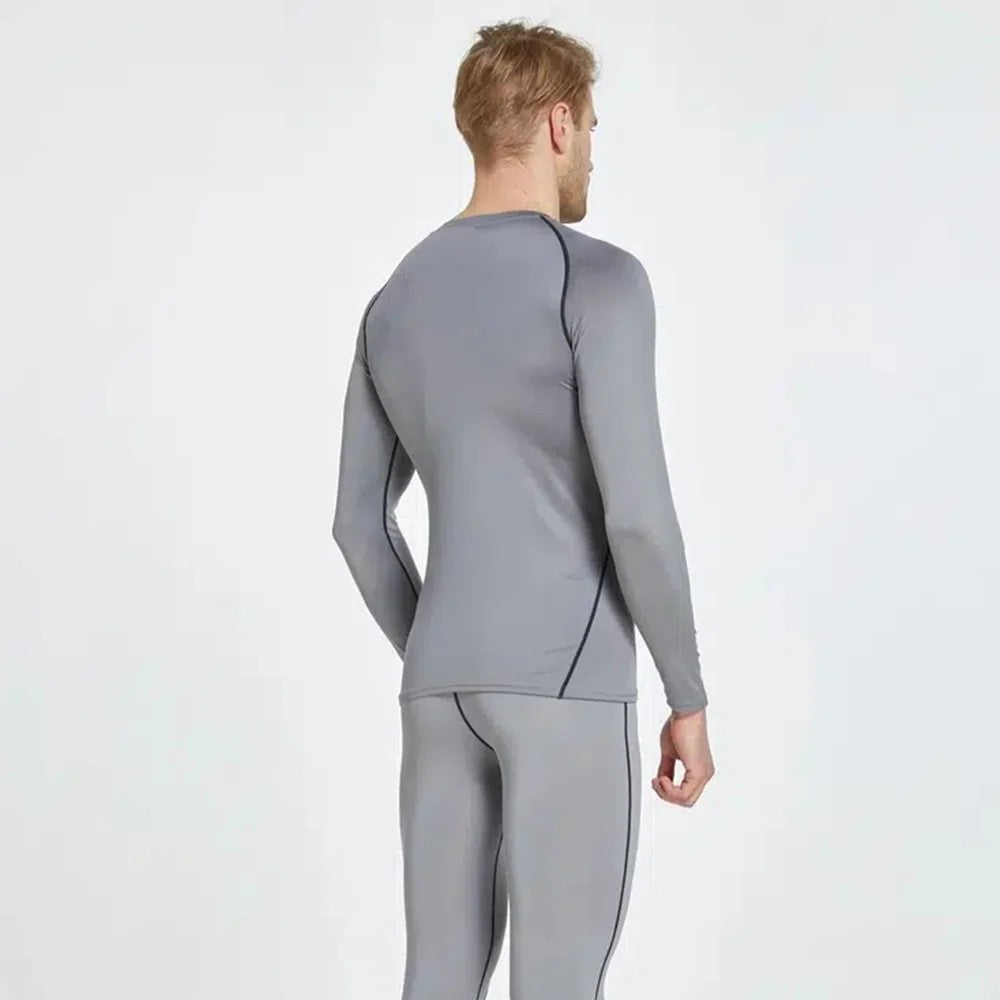 Men Bodybuilding Sports T-Shirt Long Sleeve Fitness Compression Running Tee Gift