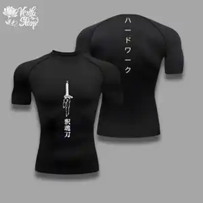 Toji Compression Shirt Sportswear Gymwear Gym Jujutsu Kaisen Compressions Anime Fushiguro Clothing Zenin Muscles