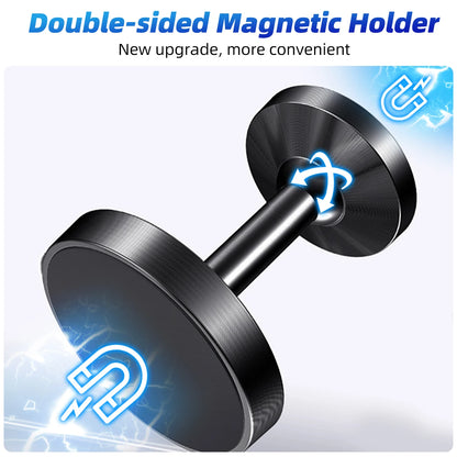 Double-Sided Magnetic Phone Holder for Samsung Xiaomi Huawei Dual Magnet Mount Stand Gym Kitchen Metal Surface