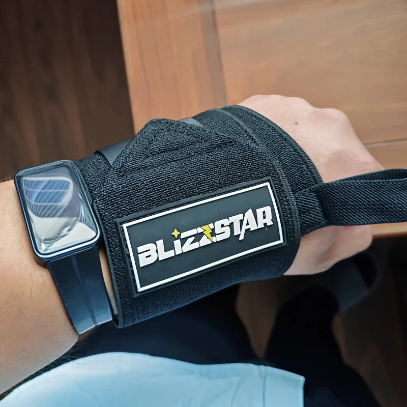 Gym Wrist Wraps for Weightlifting, Harden Wrist Support Straps, Fitness Wrist Brace Fit Deadlift, Bench Press, Strength Training